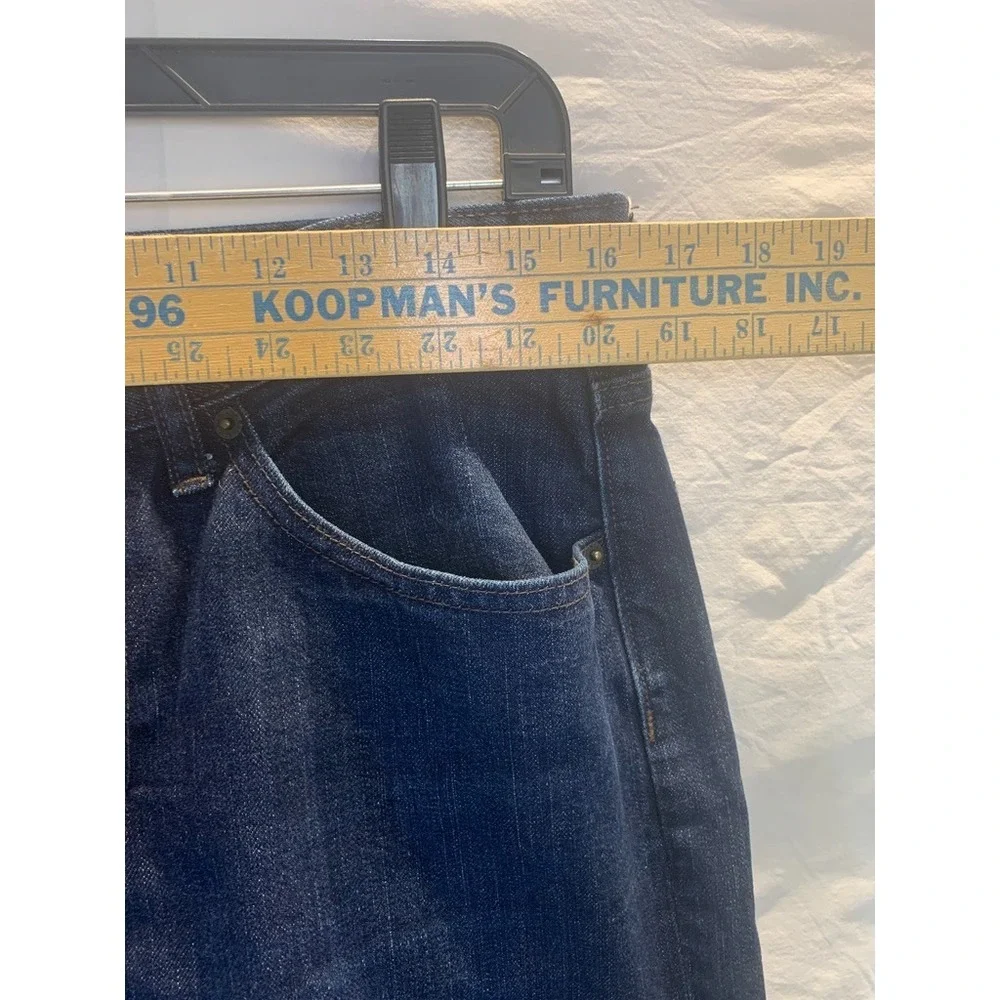 Banana Republic Jeans Mens 33x32 Slim Straight‎ Dark Wash Indigo Cotton Denim